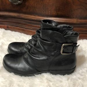 Clarks Black Leather Boots